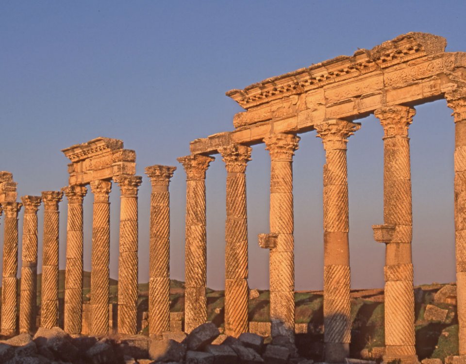 Apamée, grande colonnade torsadée