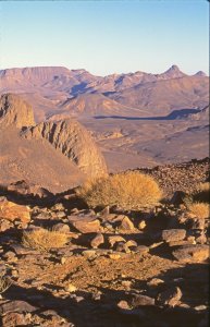 Le massif de l'Assekrem vu du sommet de la Tahat